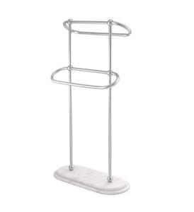 Support à serviettes compact en métal sur pied pour salle de bain, avec barres multi-niveaux pour un séchage rapide des serviettes - Product Image 6