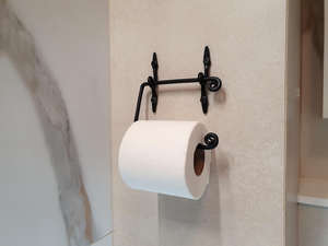 Portarrollos de Papel Higiénico de Metal Negro, Forjado a Mano, Minimalista, para Montar en la Pared, Soporte Rústico para Papel Higiénico, Accesorio para Baño - Product Image 4