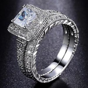 Anelli di Moda 'Meant to Be Together', Set Elegante di Anello e Fede Nuziale - Product Image 1