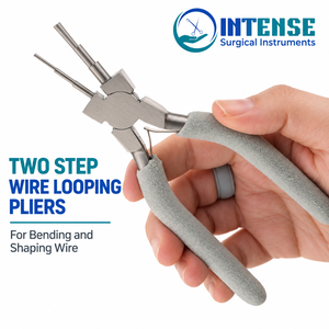 Pince à boucler les fils professionnelle en deux étapes, en acier inoxydable, pour la fabrication de bijoux, outil de pliage et de façonnage, instruments chirurgicaux intensifs - Product Image 5