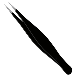 Pince à épiler en gros de qualité usine - Pince à épiler noire populaire pour sourcils, pince à épiler à pointe fine avec logo personnalisé, style moderne et durable - Product Image 2