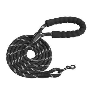 Guinzaglio per Cani Robusto da 1,8 m con Impugnatura Imbottita Confortevole, Corda Spessa in Nylon Resistente, Fili Riflettenti, Stile Lussuoso, Collare per Cani Durevole - Product Image 4