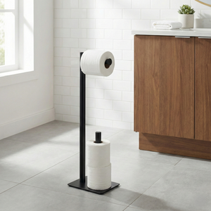Support de rouleau de grain de bois de conception moderne de qualité OEM support de papier toilette de stockage de base en métal pour la cuisine pour les hôtels-de EBay Taiwan - Product Image 2