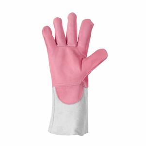 Cowhide Grain Leather Safety Gloves Split Cowhide Hand Protection for Industrial Use <b>Fire</b> Heat Spark Resistant for Welding - Product Image 3