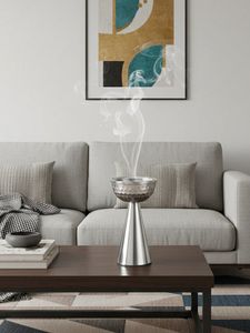 Trending Design Brass and Stainless Steel Gold Color Customized Shape Bakhoor and Incense Burner Bowl with Finest Quality - Product Image 4