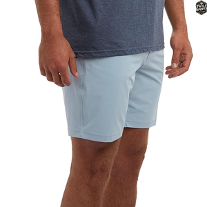 Men's <b>Light</b> Blue Bermuda Shorts Mid Waist Quick Dry Oxford Fabric Casual Style With Pockets - Product Image 3