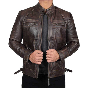 Veste en cuir matelassée pour homme, en cuir de vachette PU, qualité supérieure, coupe-vent, respirante, écologique, style streetwear - Product Image 4