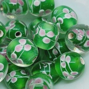 TAGB Wholesale Indian Handicrafts Handmade Lampwork Glass <b>Beads</b> Bulk Oval Spacer <b>Beads</b> for Fashion Jewelry Manufacturing - Product Image 5