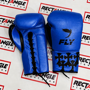 Best Selling High Quality Fly Super Lace Customized Color Boxing <b>Gloves</b> Professional Training Real Cowhide Leather Breathable - Product Image 1