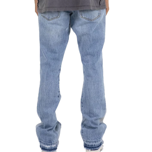 Men's Denim <b>Jeans</b> Pant Fashionable Cotton Washable Mid Waist <b>Elastic</b> Waist Custom Design Premium Quality Customizable Cheap - Product Image 5