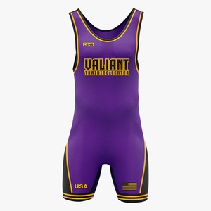 เสื้อกล้ามมวยปล้ำปรับแต่งได้-วัสดุสแปนเด็กซ์/ โพลีเอสเตอร์ระบายอากาศได้ดีและทนทานต่อการยืดเหมาะสำหรับทีมกีฬา - Product Image 2