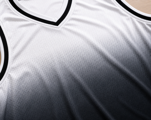 Camiseta de Baloncesto Unisex con Degradado de Color, Cuello en V, Sin Mangas, Transpirable, de Malla, Ajuste Regular para Adultos, Estampado Sublimado - Product Image 4