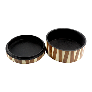 Vintage Style Wooden Bone Inlay Jewelry <b>Box</b> with Intricate Handmade Pattern for Necklace Ring & <b>Bracelet</b> Storage - Product Image 6