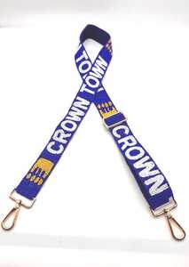 Royals Gameday Purse Strap Crown Town Strap Kansas City Beaded Adjustable Strap Game Day Strap <b>Camera</b> Strap - Product Image 2