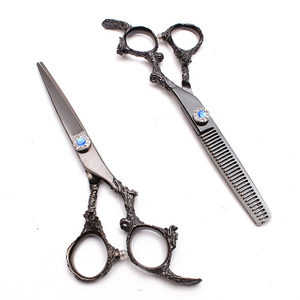As Per Customer Demands Professional Antique Design Dragon Barber <b>Scissors</b> Comfortable Handle Hair Cutting & Trimming Shears - Product Image 4