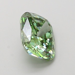 Diamante cultivado en laboratorio de 1.51 quilates, corte cojín modificado, color verde intenso, claridad VS1, corte excelente, piedra suelta para joyería personalizada. - Product Image 4