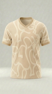T-shirt de sport pour homme en coton 100% tricoté, sublimation personnalisée, séchage rapide et respirant - Product Image 2