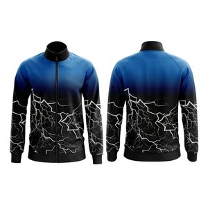 เสื้อแจ็คเก็ตแอธเลติกสีดำลายเชฟรอน ผ้าโพลีเอสเตอร์ถักคุณภาพพรีเมียม ระบายอากาศได้ดี แห้งเร็ว เหมาะสำหรับเล่นกีฬา แจ็คเก็ตแบบเต็มตัว - Product Image 5