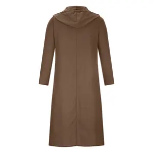 Túnica Musulmana para Hombre a Precio de Fábrica, Elegante Túnica Musulmana Casual con Bordado, Túnica Larga Sólida para Hombre, Jubba Árabe para Hombre - Product Image 6