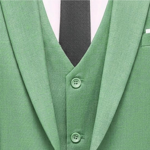 ชุดสูทแบบระบายอากาศได้ดีของผู้ชายชุดเสื้อโค้ทกางเกงแบบกระดุมแถวเดียวของผู้ชายสินค้ามาใหม่ - Product Image 4