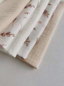 Organic Cotton Gauze Baby Burp Cloth Best Quality Muslin <b>Squares</b> Shape With Design <b>Set</b> Of Handkerchief Muslin Shoulder Cloth Pad - Product Image 2