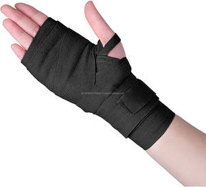 Gants de boxe en coton élastique à demi-doigts pour hommes et femmes pour le Muay Thai et enveloppement à la main. - Product Image 4