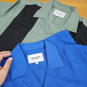 เสื้อเชิ้ตแขนสั้นผู้ชาย ผ้าซาตินลำลอง ไม่เป็นขุย ลายเรียบ ระบายอากาศได้ดี เป็นมิตรกับสิ่งแวดล้อม เหมาะสำหรับลุคฤดูร้อนที่สมบูรณ์แบบ - Product Image 1