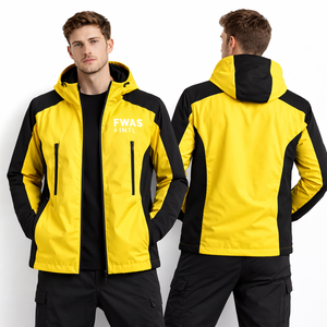 Veste imperméable légère en nylon Defender, veste d'entraînement de football, veste de sport patchwork, coupe-vent coloré, vestes d'extérieur pour hommes - Product Image 1