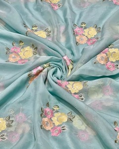 Multicolor Malty Embroidery Fabric Polyester Mesh Lace Fabric for Bridal Gown Evening Dress Fashion Garment Textile - Product Image 4