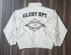 Ensemble sweat à capuche et pantalon de survêtement évasé pour homme, délavé à l'acide, brodé, style streetwear vintage, en coton épais, avec fermeture éclair - Product Image 2