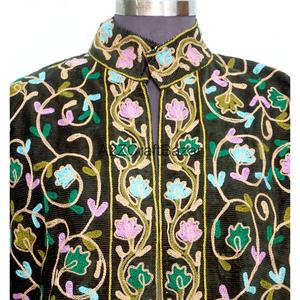 Chaqueta Acolchada de Algodón Indio con Bordado para Mujer, Otoño/Invierno/Primavera, Ecológica, Transpirable, de Secado Rápido, Manga Larga, Largo Regular - Product Image 3