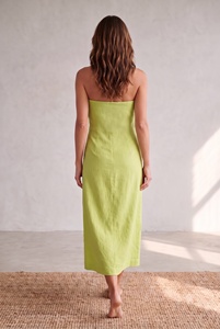Robe longue sans bretelles pour femmes, 100% coton, robe tube, imprimé floral, écologique, décontractée, robe bohème d'été - Product Image 2