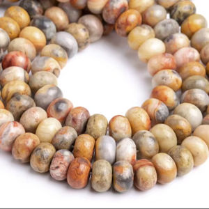 ลูกปัดหินอาเกตสีส้มธรรมชาติทรงรอนเดล เกรดพรีเมียม สำหรับทำเครื่องประดับ DIY สร้อยข้อมือ สร้อยคอ - Product Image 1