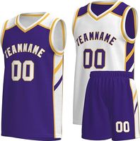 Conjunto de Camiseta y Pantalones Cortos de Baloncesto Personalizados, Ropa Deportiva con Impresión Personalizada para Clubes, Escuelas, Academias Deportivas, Secado Rápido para Verano, 100%