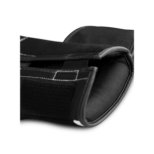 Black Faux Leather Boxing Gloves With <b>Velcro</b> Closure Breathable Training Gloves For Adults 14 Years & Up - Product Image 2