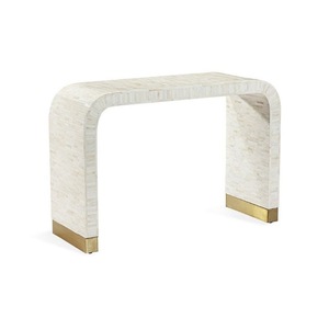 ILAHI's Bone Inlay <b>Table</b> Modern Design Agate Detailing <b>Storage</b> Portable Home Furniture - Product Image 1