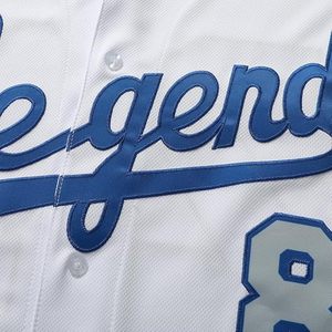 Legend Men's Baseball Jersey Hip Hop Stitched Sports <b>Shirts</b> - Product Image 5