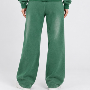 Pantalon de jogging surdimensionné délavé effet soleil pour femme, style streetwear décontracté en mélange de coton, coupe ample, mode vintage - Product Image 2