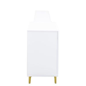 Mobile TV Rettangolare Estensibile in Legno, Centro Intrattenimento per Soggiorno e Camera da Letto, Console Multimediale - Product Image 5