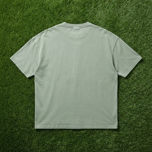 Camiseta Oversize para Hombre, Cuello Redondo, Manga Corta, Estilo Casual Urbano, Algodón, Corte Holgado Minimalista, Top Básico - Product Image 6