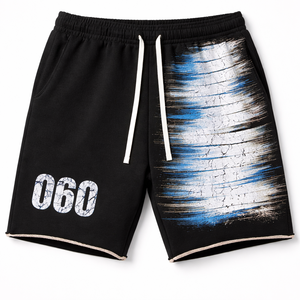 OEM Service Wholesale Distress Custom Design <b>Men</b> Cotton <b>Shorts</b> New Arrival Private Label <b>Men</b> <b>Black</b> <b>Shorts</b> - Product Image 1