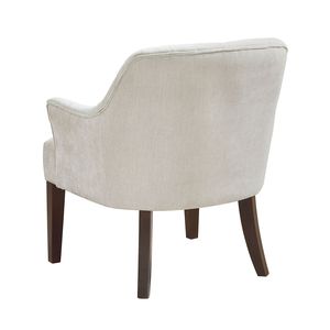 Poltrona Moderna in Tessuto Oyster con Schienale Trapuntato, Telaio Robusto in Compensato, 1 Pezzo, per Arredamento Soggiorno - Product Image 4