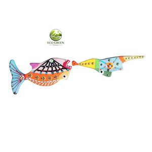 Eco Friendly Wooden Fish Keychain Handcrafted Ocean Theme Gift Custom Design Factory Direct Vietnam - Product Image 4