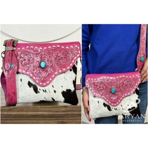 Bolsos cruzados de cuero vacuno hechos a mano de gran capacidad para mujer, bolso cruzado multifuncional de un solo hombro, artículo en oferta. - Product Image 1