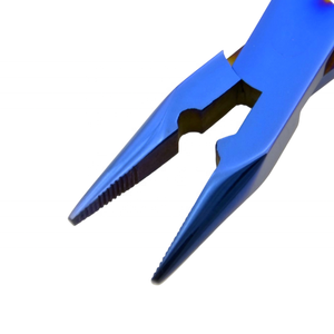 Blue Plasma Stainless Steel Satin Finish Hair Extensions <b>Tool</b> with Beads Loop Needle Pulling <b>Hook</b> Professional Beauty <b>Tool</b> - Product Image 3