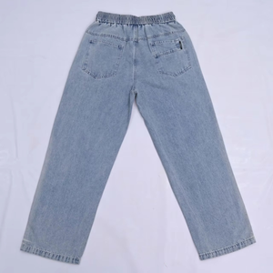 Men's <b>Jeans</b> Mid <b>Elastic</b> Waist Straight Leg Regular Fit Spring and Autumn New Trending Casual Unique Comfortable Pants - Product Image 2