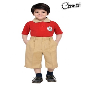 Promocional nuevo uniforme de escuela primaria islámica para niños logotipo personalizado de alta calidad Ceemee algodón manga corta Camisa pantalón conjunto - Product Image 2