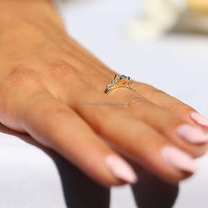 Arin Eternity Band IGI/GIA Oval Lab Grown Diamond Anillo de oro de 14K Wedding Party Compromiso/Wedding Band Lab Creado para mujeres - Product Image 4