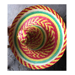 Sombrero de Paja Tejido Tradicional Vietnamita, Material Natural, para Verano, Playa, Viajes, Aire Libre, Casual - Product Image 1
