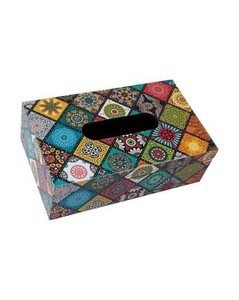 Mesa de Cocina Rectangular Multifuncional de MDF Estampado con Efecto Mármol de ILAHI, Hecha a Mano, con Soporte de Almacenamiento No Plegable - Product Image 4